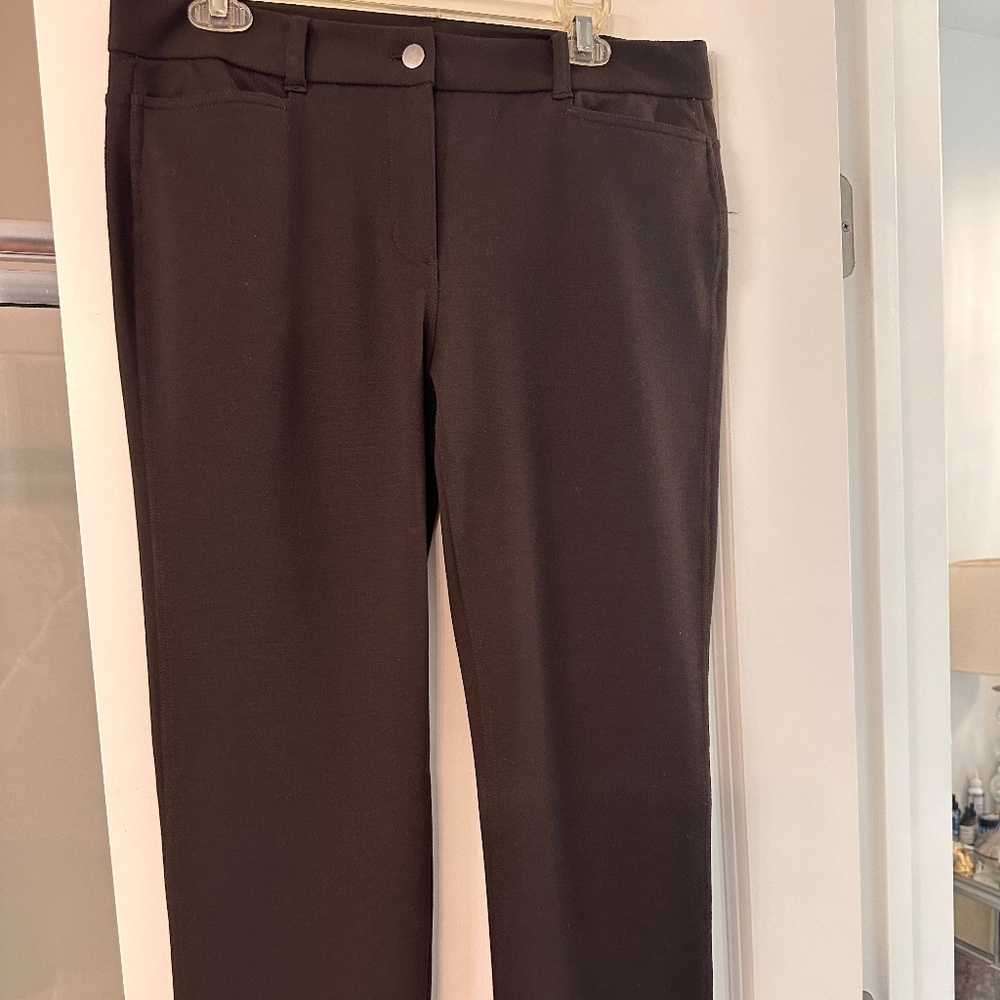 New York & Co Chocolate Brown Pants 10 Tall New w/o tags